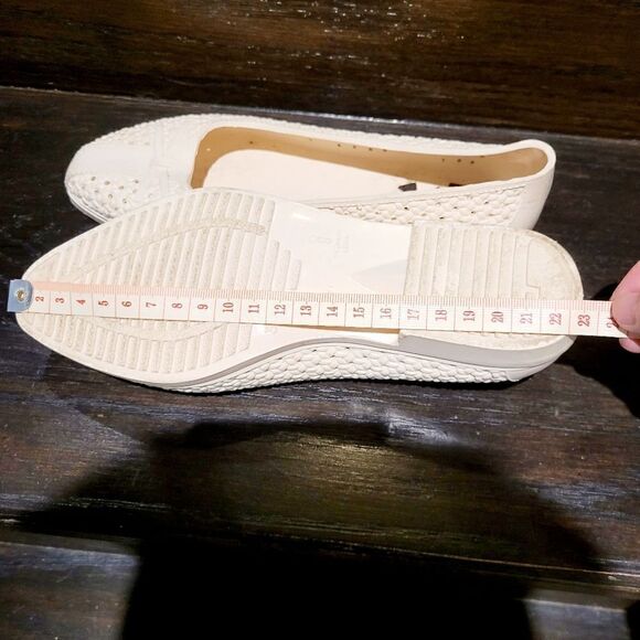 Vintage Y2K White Ribbon Pattern Shoes Size:5 US - Picture 6 of 6